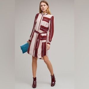 Anthropologie striped shirt dress